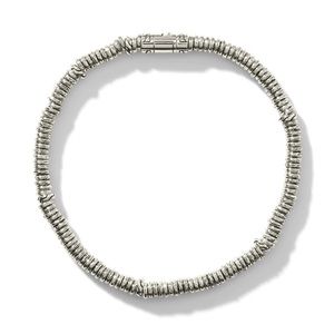 John Hardy classic chain  Heishi Bracelet Sterling Silver. New with tags. Medium